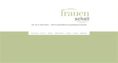 Desktop Screenshot of frauenschall.at