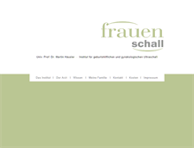 Tablet Screenshot of frauenschall.at
